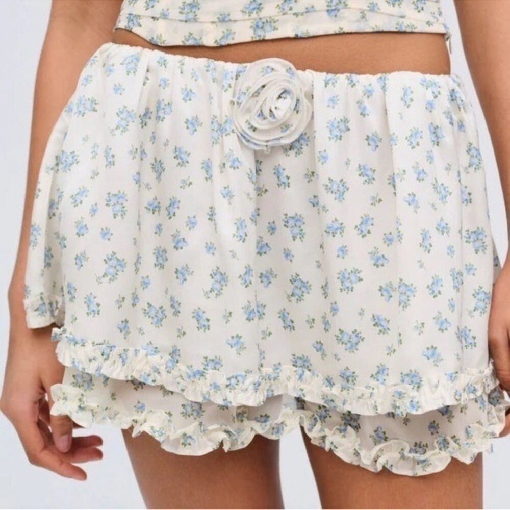 NWT For Love And Lemons "Chateau" Floral Mini Skirt Sz X-Small